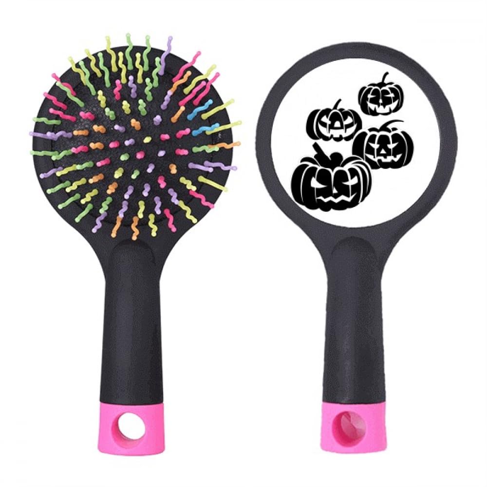 Brosse démêlante noire douce pour préserver les cheveux abîmés à base coussin - 4