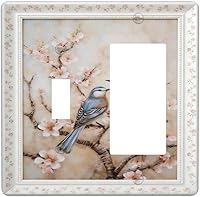 Vista 84 de Cubiertas Decorativas de Arte para Interruptores de Luz, Hojas de Otoño, Placa de Pared de Palanca Individual, Cubierta Decorativa de Interruptor