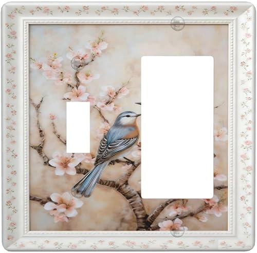 Miniatura 84 de Cubiertas Decorativas de Arte para Interruptores de Luz, Hojas de Otoño, Placa de Pared de Palanca Individual, Cubierta Decorativa de Interruptor,