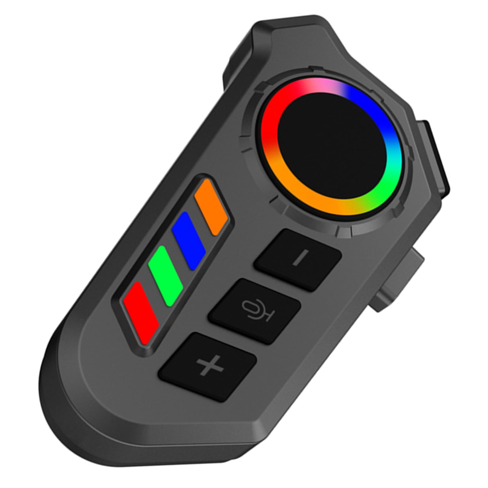 Jiawu Auricolare Bluetooth per Moto, Tecnologia BT 6.0 di Comunicazione Interfono per Casco con Assistente Vocale Impermeabile IP65, Altoparlanti per Casco Bluetooth con Batteria da 20 Ore e Luci LED