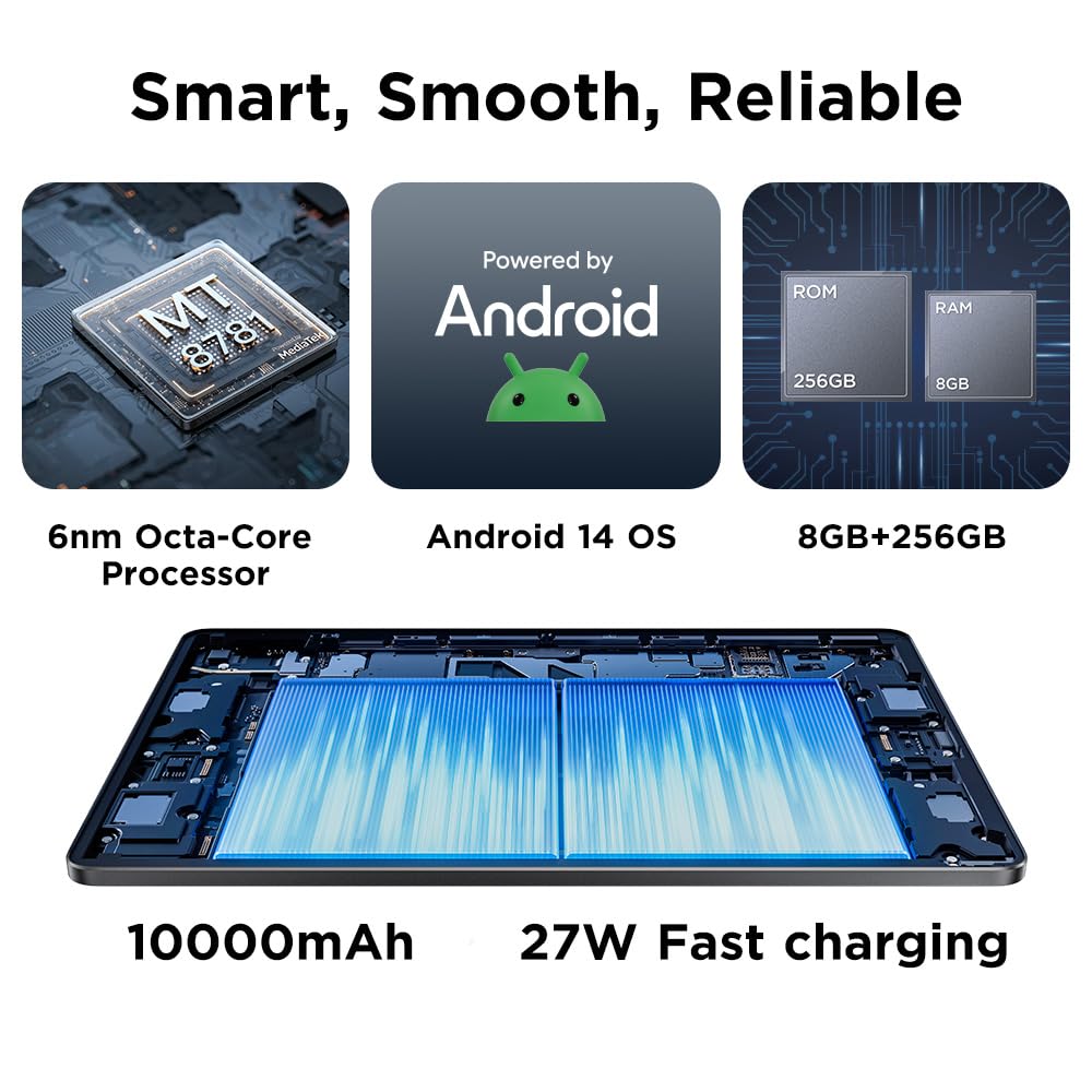 UGEE Almohadilla de dibujo divertida de 8 GB + 256 GB, tableta de dibujo independiente de 14.2 pulgadas sin necesidad de computadora, pantalla grande Ultra HD de 2.4 K con pantalla laminada completa,