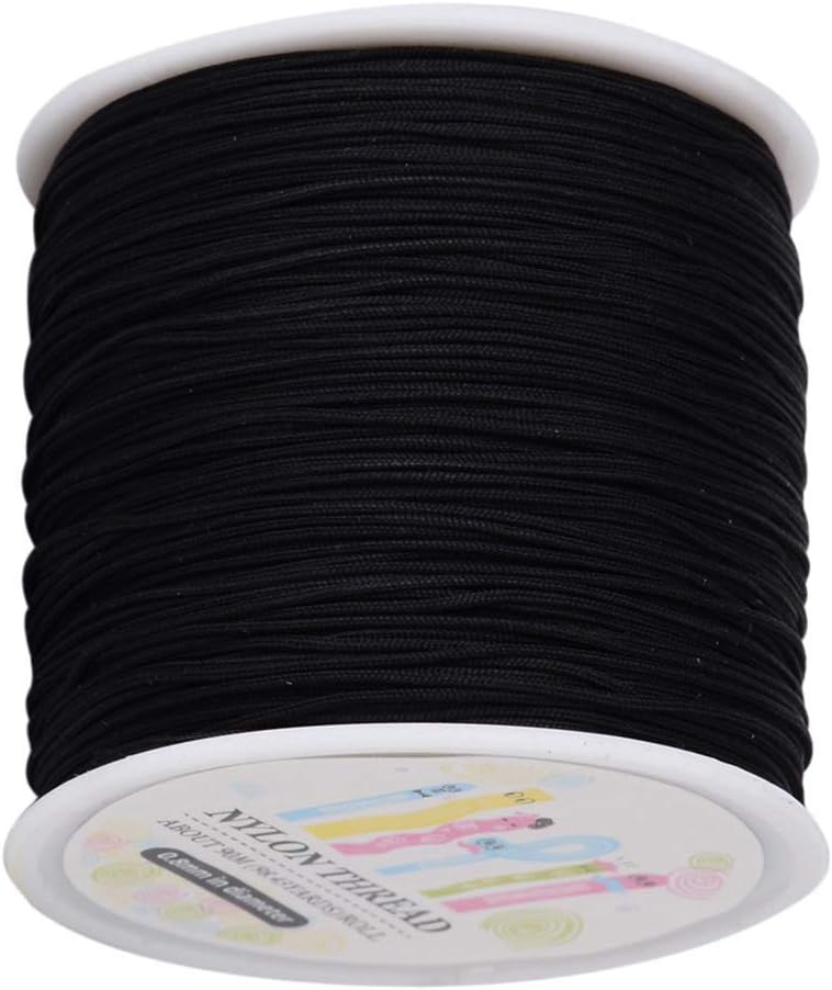 98 Yards 0.8mm Nylon Beading String Knotting Cord, Chinese Knottin