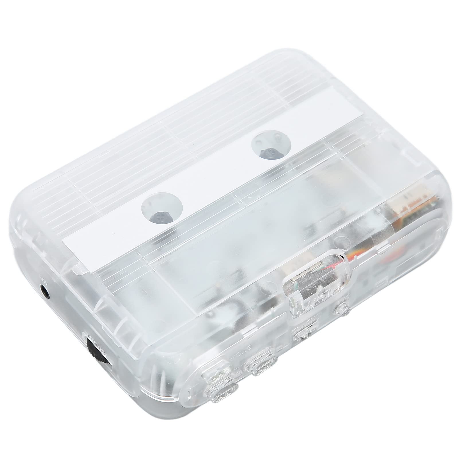 Fabater TON007B Lettore di Cassette Bluetooth con Cuffie Lettore di Cassette Stereo con Inversione Automatica, Ricevitore Trasmettitore Wireless Bluetooth 5.0 Portatile, Radio FM Jack da 3,5 Mm, 2