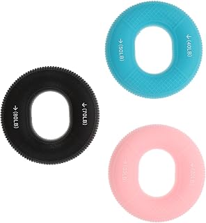 3pcs Silicone Squeeze Exerciser Grip Trainer for Hand Fitness