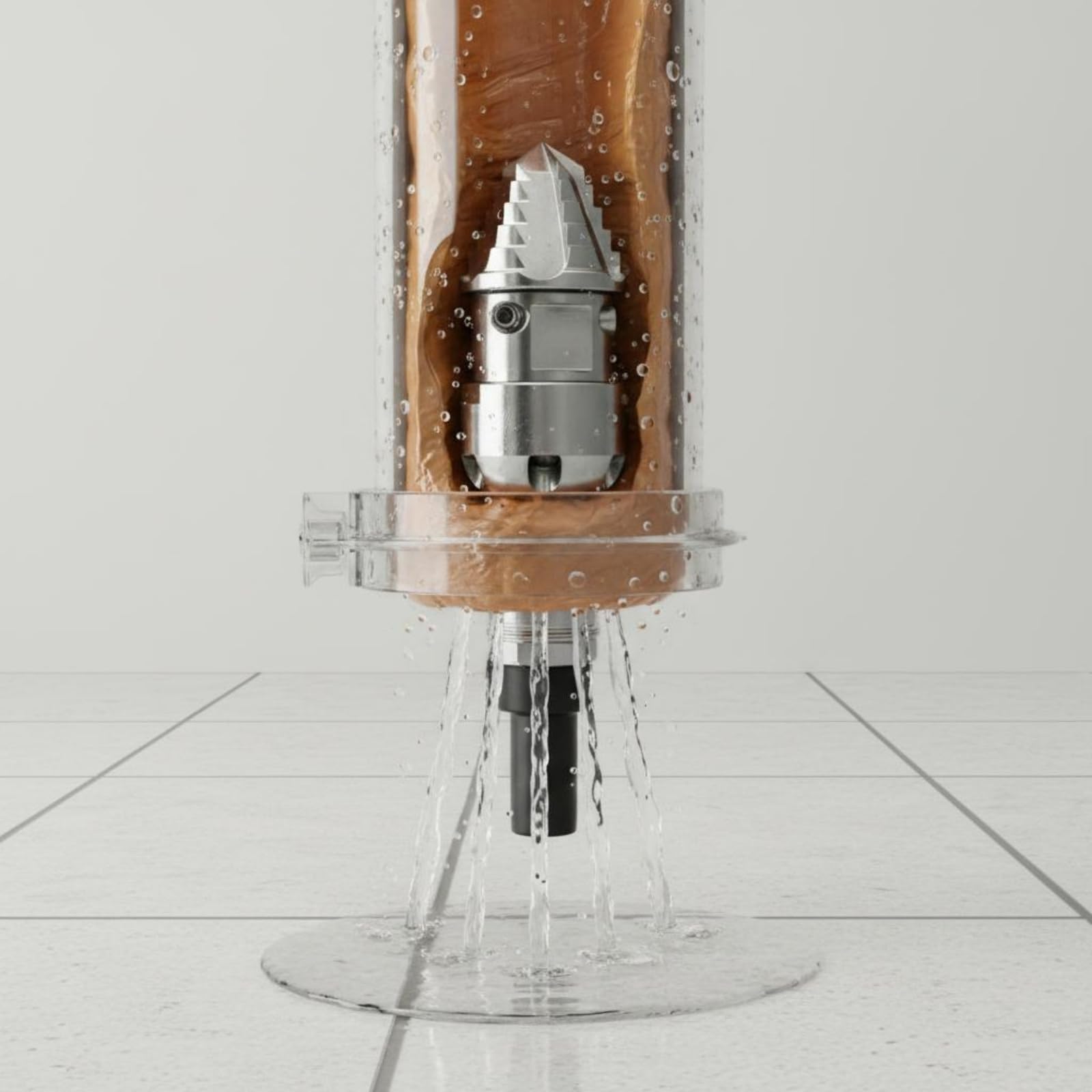 Colcolo Rotary Nozzle Ugello Rotante Ugello Drenaggio Ugello Alta Pressione Ugello per in Acciaio Inox con Testa Rotante Contro, 1/2 40L/Min