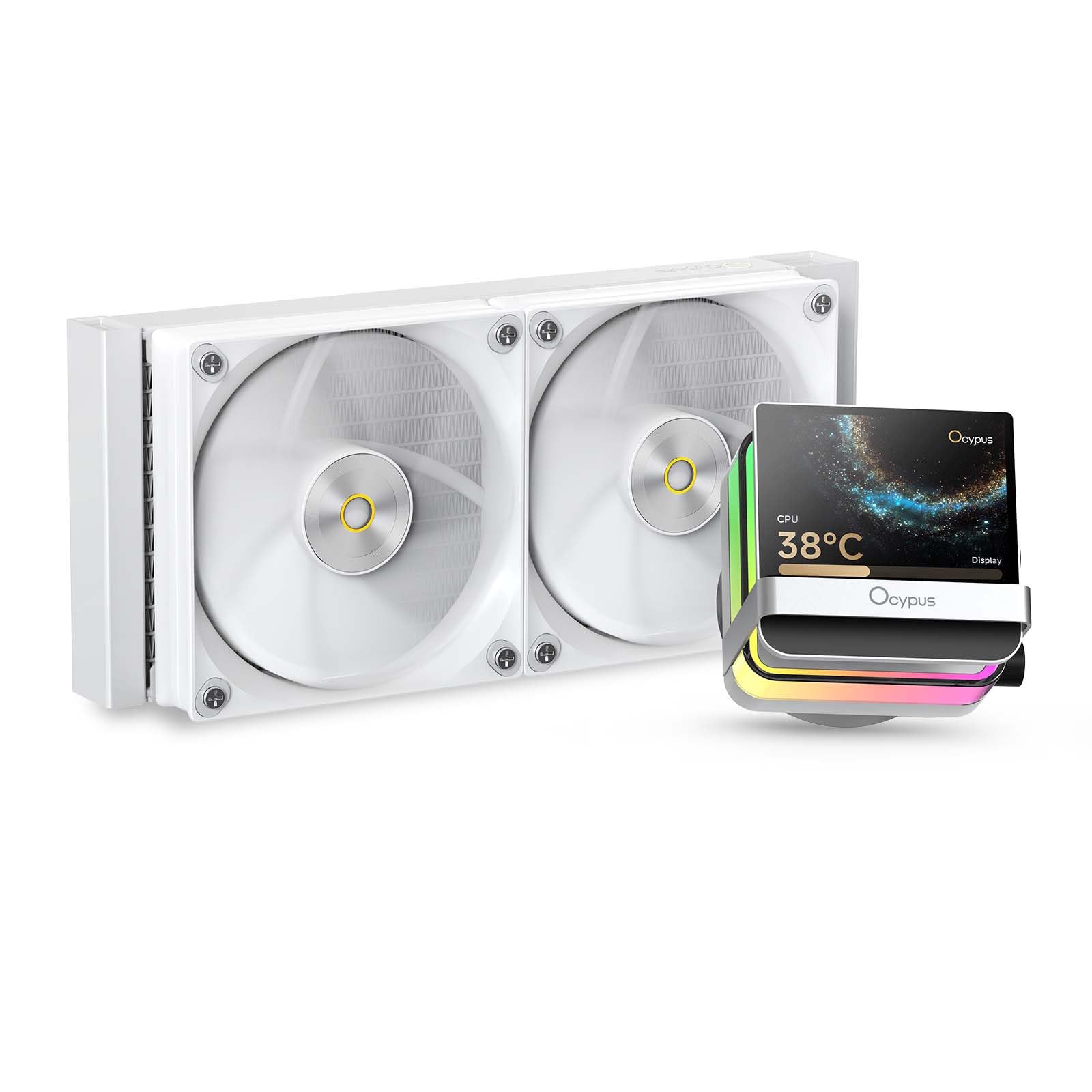 Sigma PRO L24 WH Aio Wasserkühlung 240mm,CPU Kühler,Ultra Schmaler Rahmen 3,5