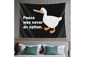 Get Your Peace Was Never An Option Mood On with This Goose Tapestry!
