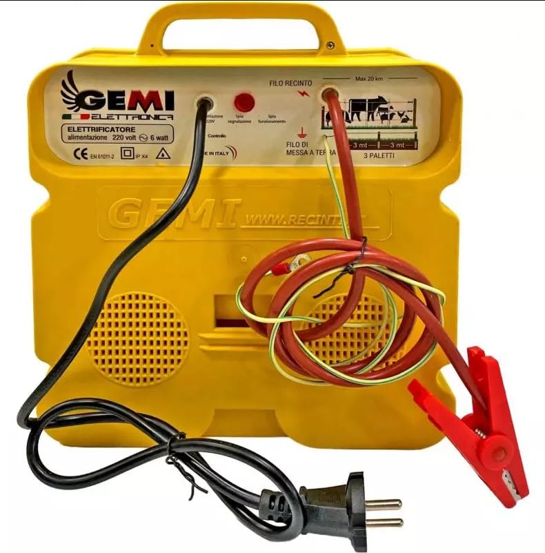 Gemi Elettronica Elettrificatore Depotenziato 220V per Recinzioni Animali Domestici