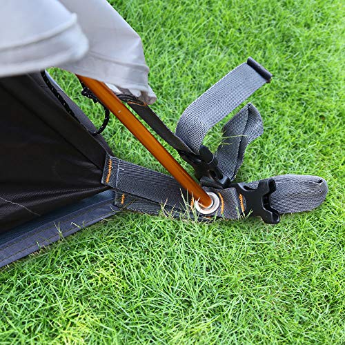 Bessport – Pegada de barraca para 1 – 2 – 3 pessoas – Lona de acampamento impermeável com cordão par