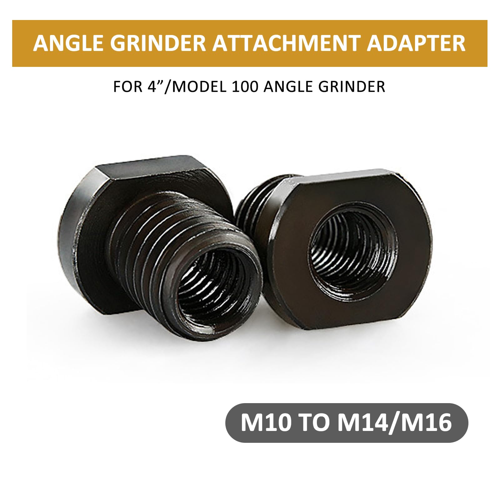 Jinyuanchao 2pcs M10 to M14/M16 Angle Grinder Adapters for 4