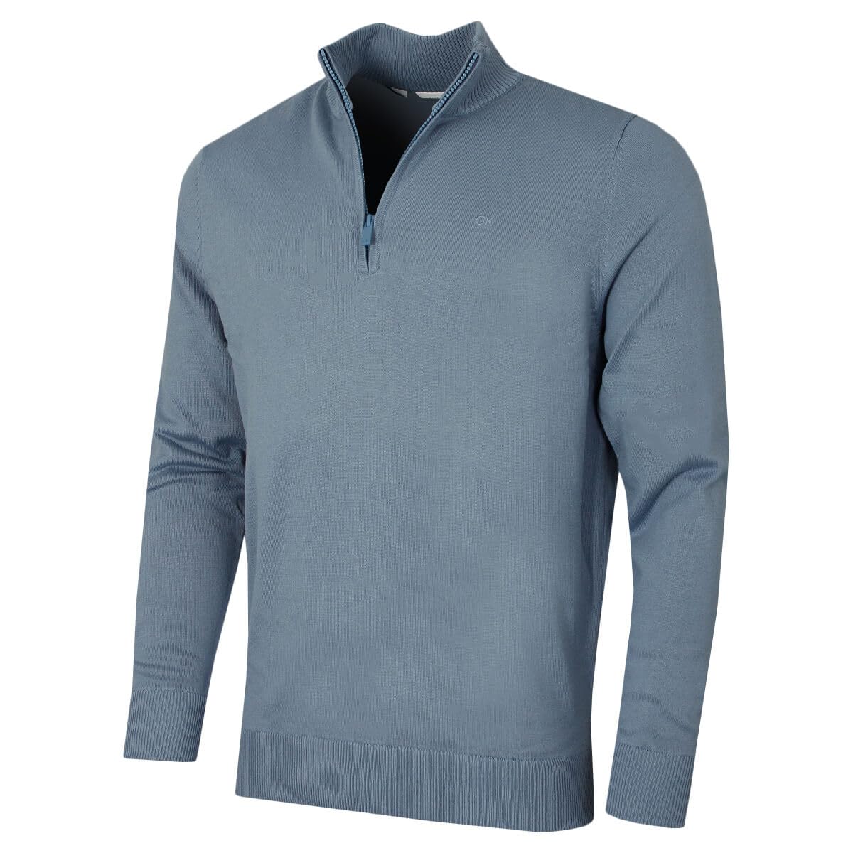 Calvin Klein Men's Rain Cloud Campus 1/2 Zip Sweater - L
