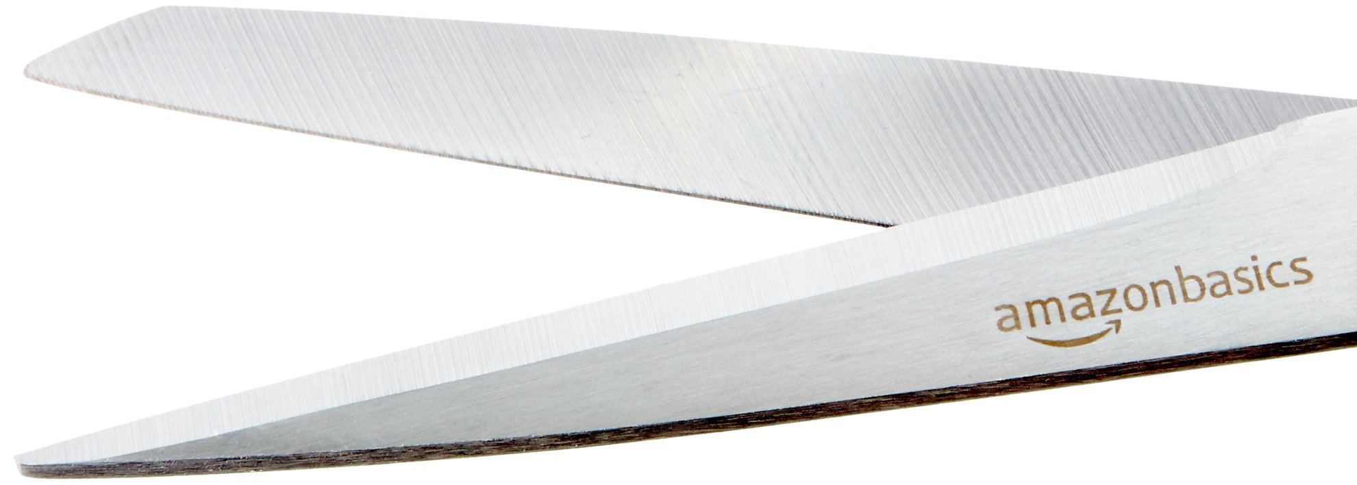 Amazon Basics Tijeras de acero inoxidable, cómodas, multifuncionales, multiusos, recubiertas de PVD, paquete de 2, oficina, hogar, cocina, multicolor