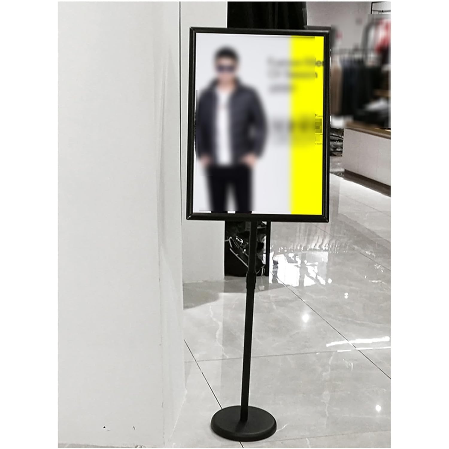 Espositore da Terra per Menu, Porta Cartelli A2/A3/A4 con Altezza E Inclinazione Regolabili, Espositore per Poster, per attività Commerciali Legate al Matrimonio