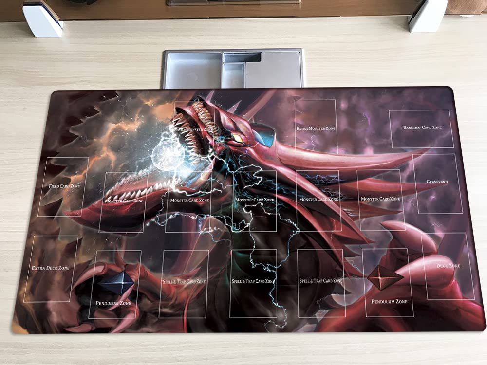 Mlikemat New Playmat Slifer The Sky Dragon TCG CCG Trading Card Game Mat + Free Bag (ZD039-239-A) - Image 2