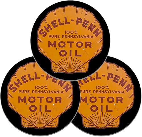 Miniatura 140 de Brotherhood Letrero de gas vintage de reproducción de letreros de metal vintage, letrero redondo de metal para garaje y hogar, 8 pulgadas de Nourse