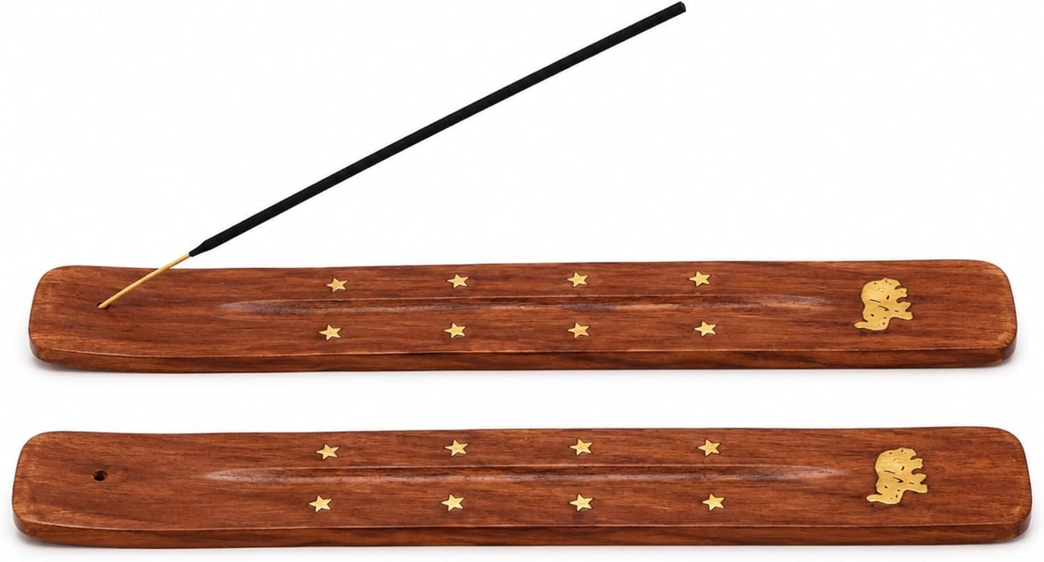 Wooden, Incense Holders, Ash Catcher, Incense Burner, Elephant