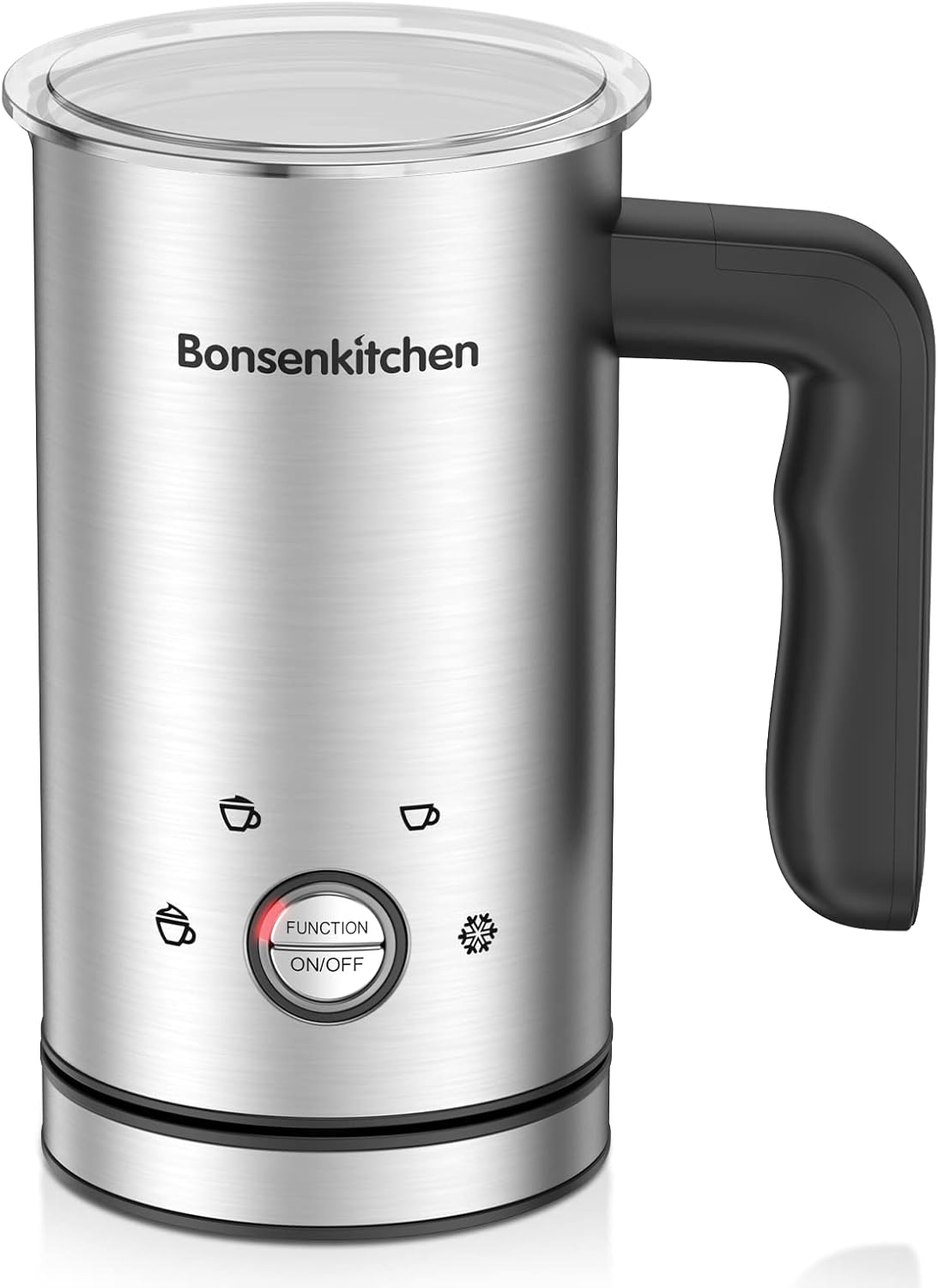 Electric Milk Frother and Steamer, Bonsenkitchen 4in1