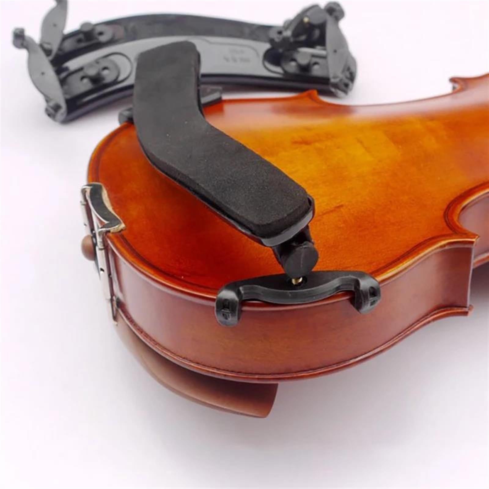Épaulière pour violon Coussin D'épaule Pour Violon 3/4 4/4 Coussin D'épaule Souple En Plastique Noir Réglable Pièces De Support Pour Violon Accessoires Pour Violon(1/4 and 1/8 universa)