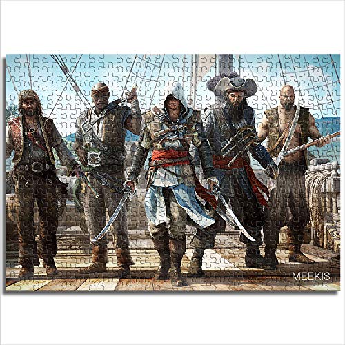 YITUOMO 1000 Stück Klassische Puzzles für Erwachsene Assassins Creed Assassins Creed HD Puzzlespiele für Kinder 38x26cm…