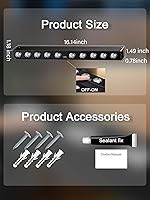 Vista 6 de Solar Sign Light Wall lamp,2Pack Set of Solar Outdoor Sign Light, with Automatic Charging and Automatic on/Off Function, Suitable for Billboard