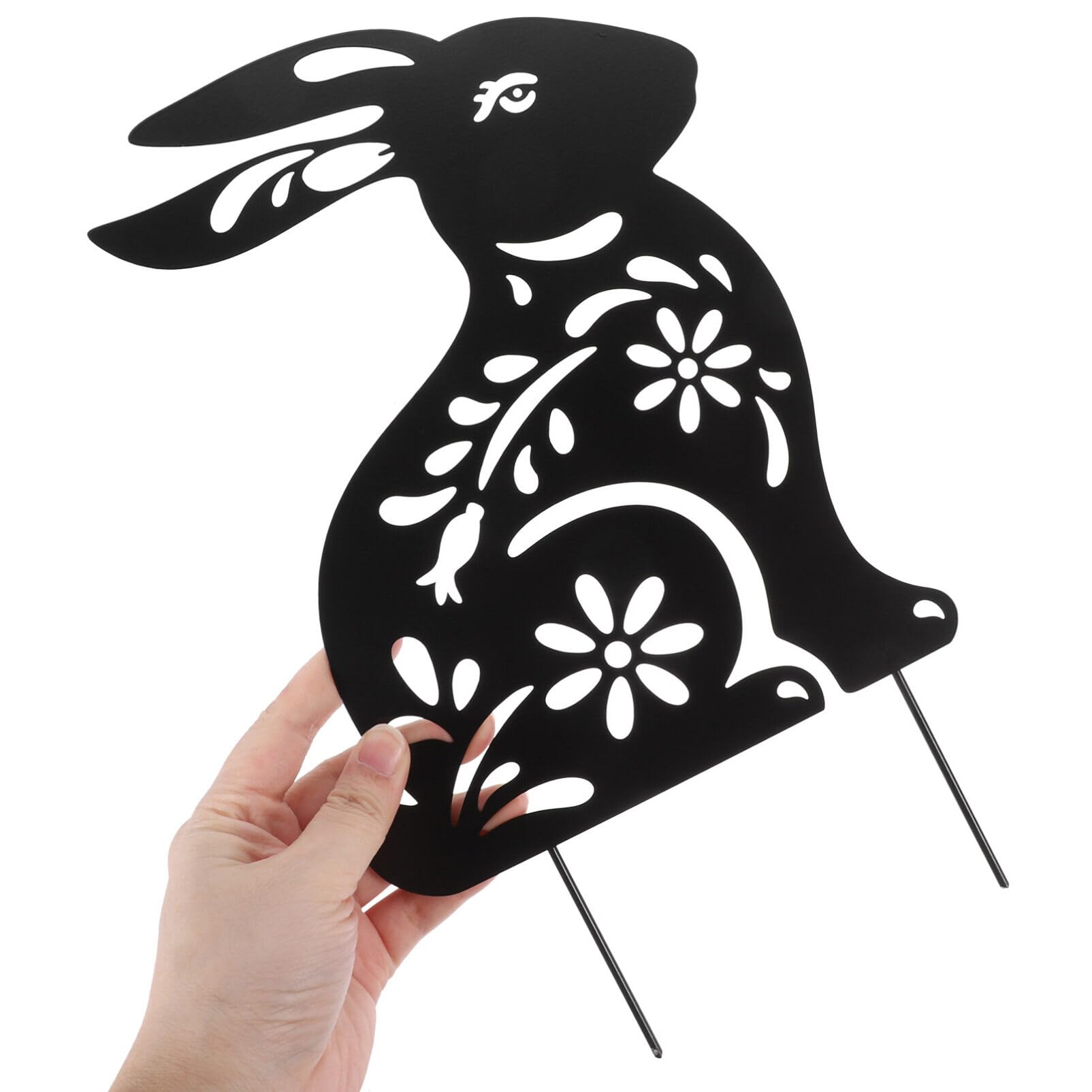 Yardwe Piquet De Jardin En Forme De Lapin En Métal Pour Décoration De Pelouse