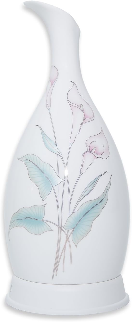GLFY 120ml Ceramic Colorful Ultrasonic Humidifier Aromatherapy Aroma Diffuser /Essential oil Diffuser with Colored LED Lights Changing, Waterless Auto Shut-off and Mist mode, Great for Home, Spa, Yoga,Office, Bedroom