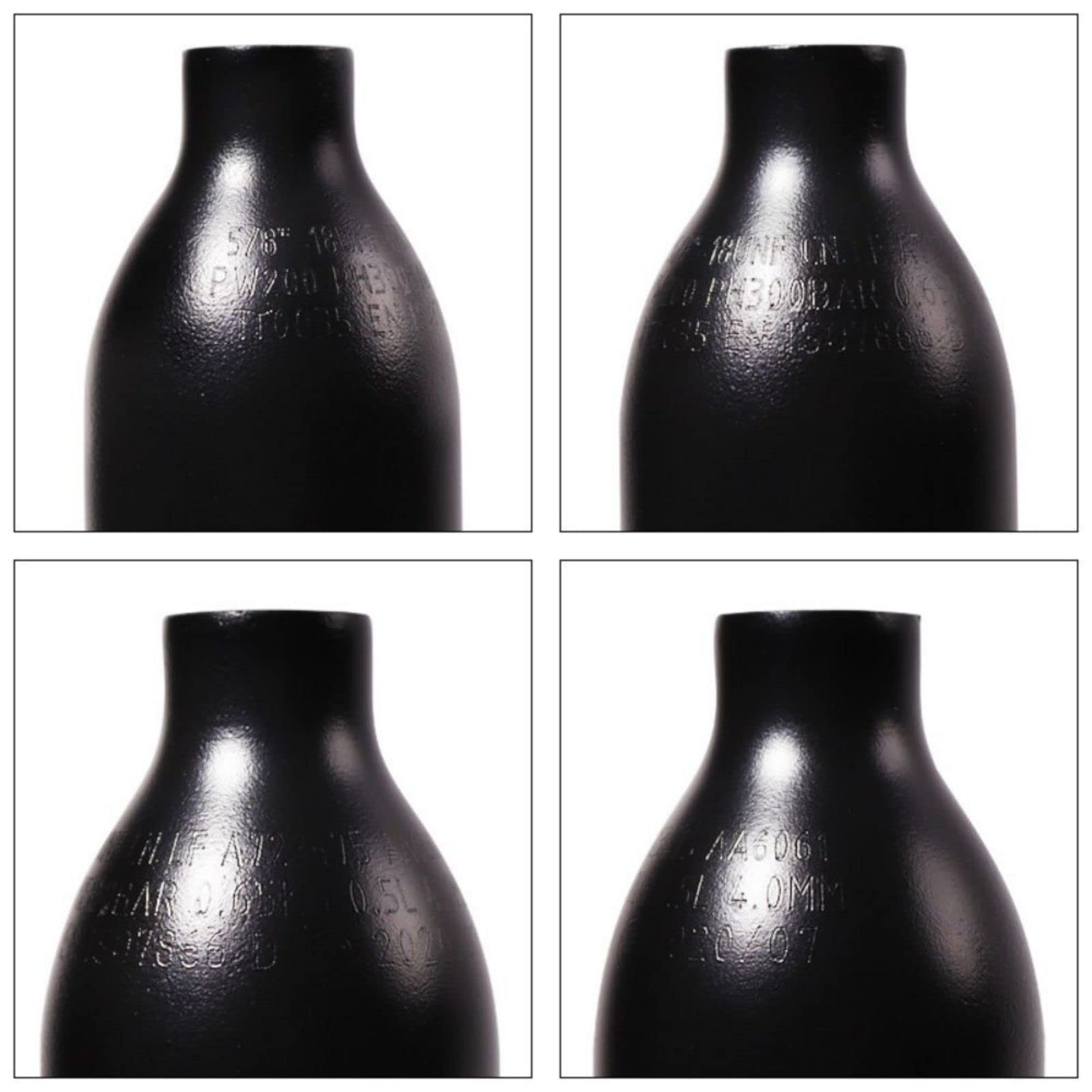TUXING Aluminio Aire Comprimido Hpa Paintball Tanque Sistemas de Aire, Paintball Tanque de Aire 0.5L 31Ci Capacidad, Cilindro de Buceo Botella de Aire de Alta Presión para Paintball (M18*1.5)