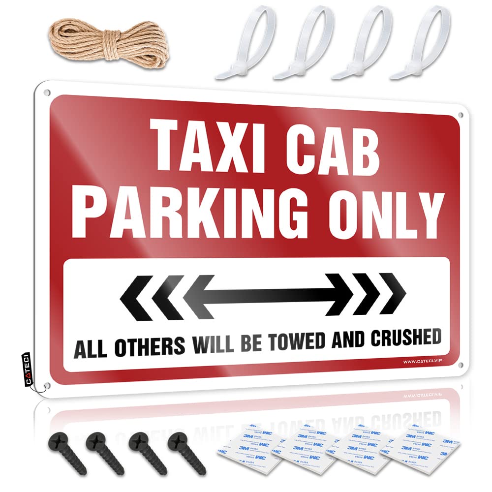 Decorations Boys Bedroom Decor Vintage Style | Taxi Cab Parking Only Grunge Accessories Home Decor(30X40CM)