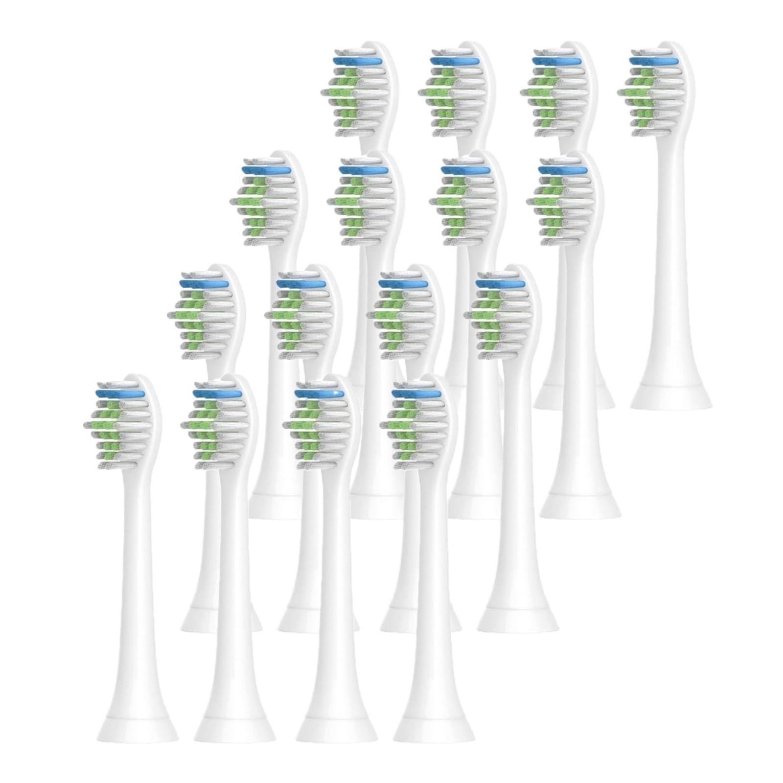 12PCS Electric Toothbrush Heads Compatible for H-X6950 H-X6780 H-X6930 H-X3110 H-X9350 HX6064 Soft Bristle Replacement Brush 16pcs