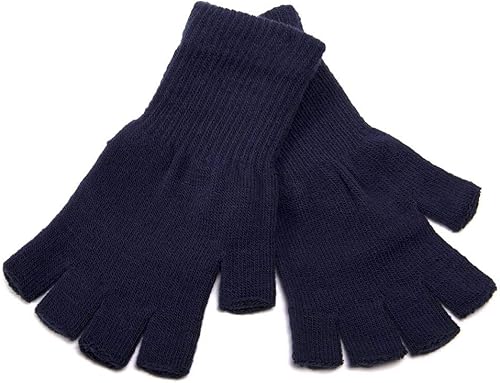 Miniatura 9 de Gravity Threads Guantes de invierno unisex de punto elástico sin dedos para hombres y mujeres