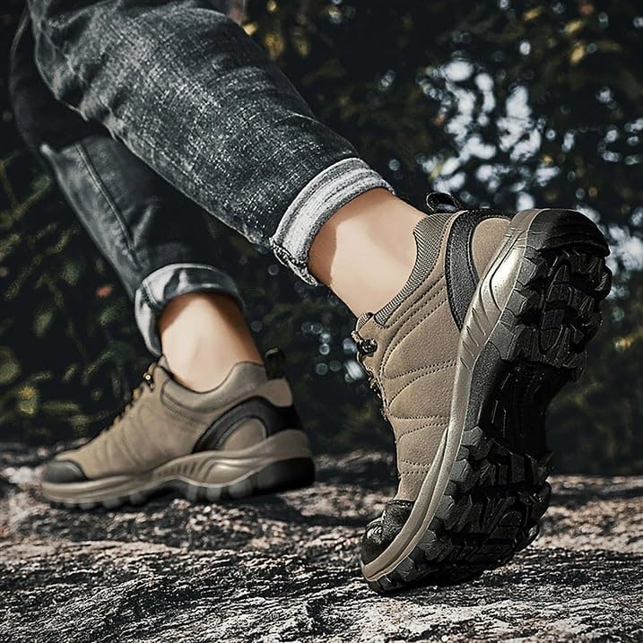 Mens Sneakers Leather Running Shoes Trainers Sneaker Casual Hiking Shoes4