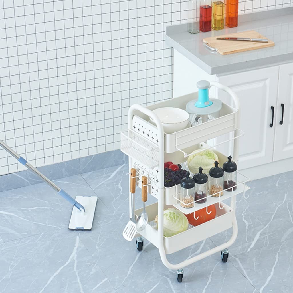 Carrito rodante resistente con cestas extraíbles y HooVersátil Stopara el hogar, oficina, aula, cocina y suministros de manualidades