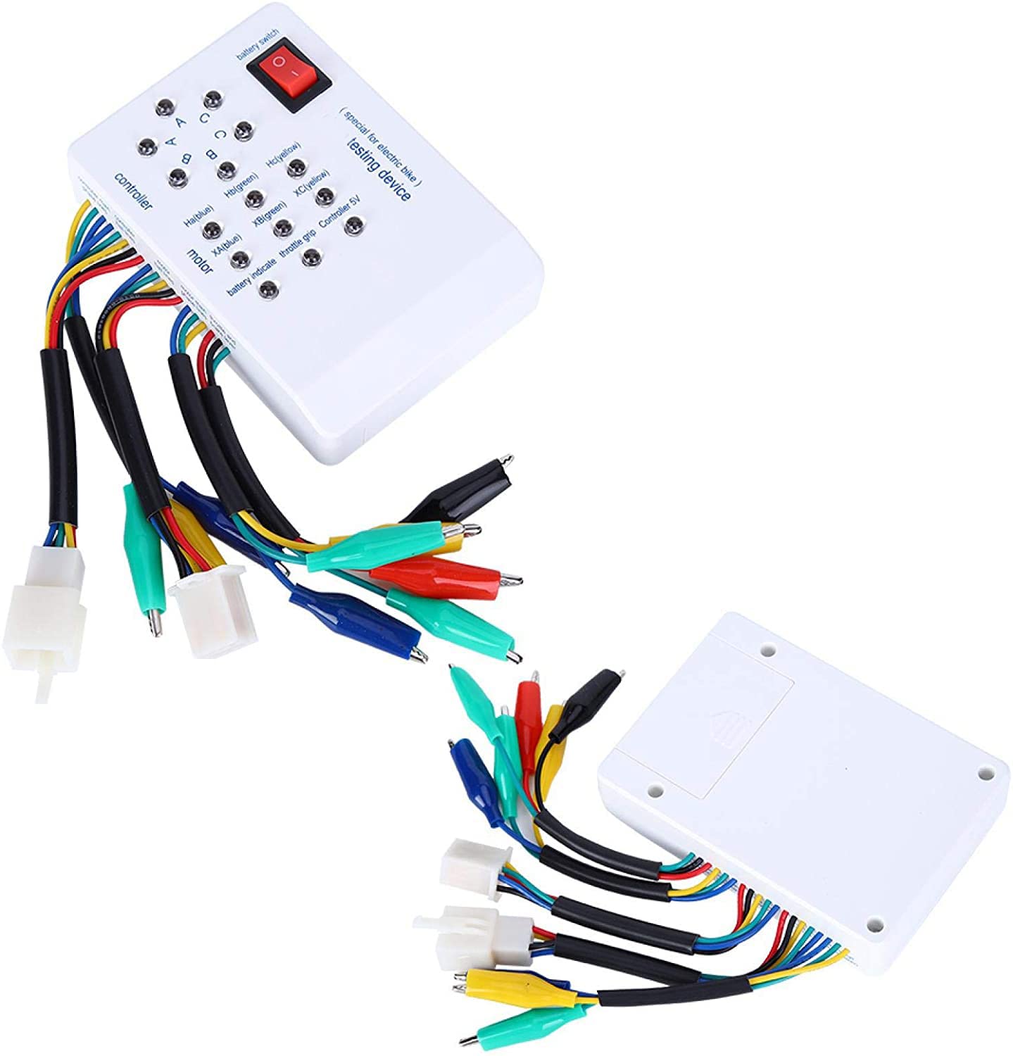 Tester Motore Brushless, 115x80x26mm Dispositivo di Prova E-bike Electro, Riparazione Auto Tester per Biciclette Elettriche Controller Rilevatore Universale per Veicoli Elettrici