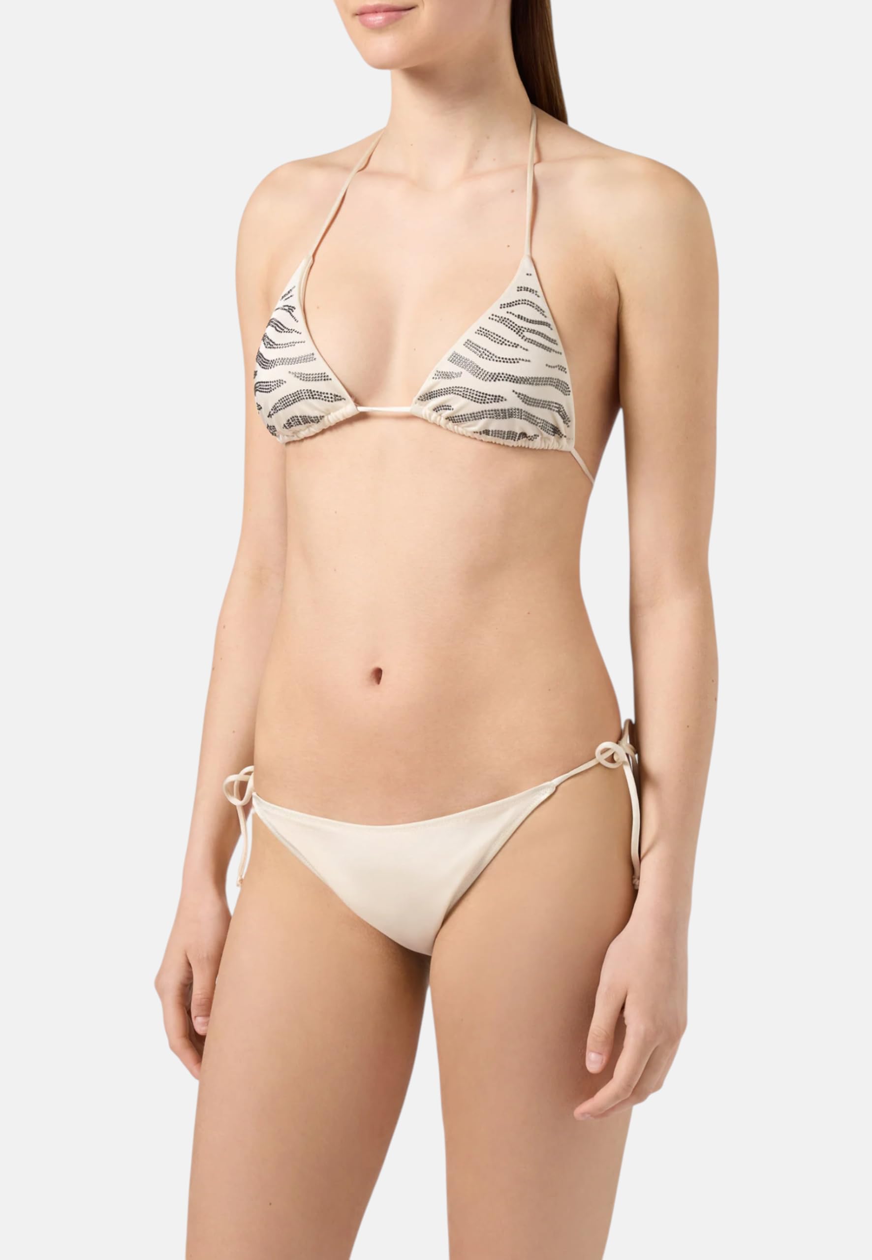 Saint Barth Mc2 Donna Bikini Pezzo sopra GUIA003 Poliammide Beige M