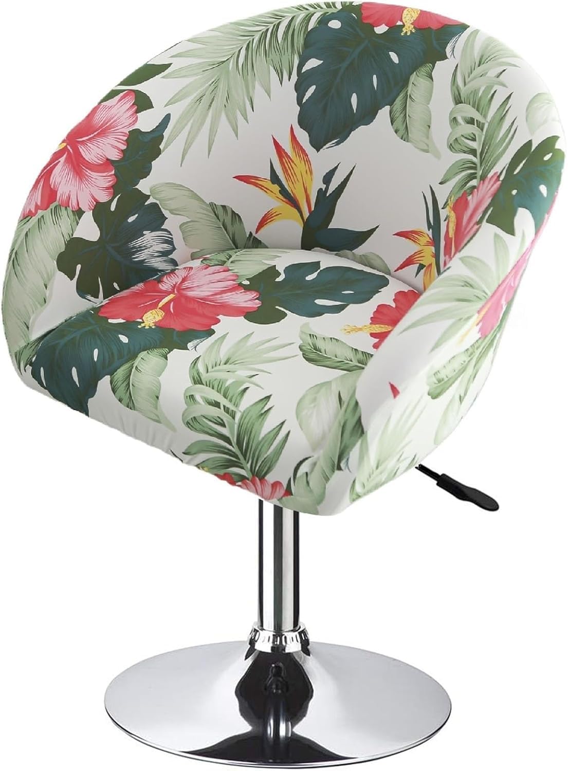 SDNAM Bar Counter Stool Chair Covers with Back and Arms Set of 4/2/1 Stretch, Pub Swivel Curved Kitchen Barstool Chair Cover Curved Back Bar Stool Slipcovers with Arms(H11,2PCS)
