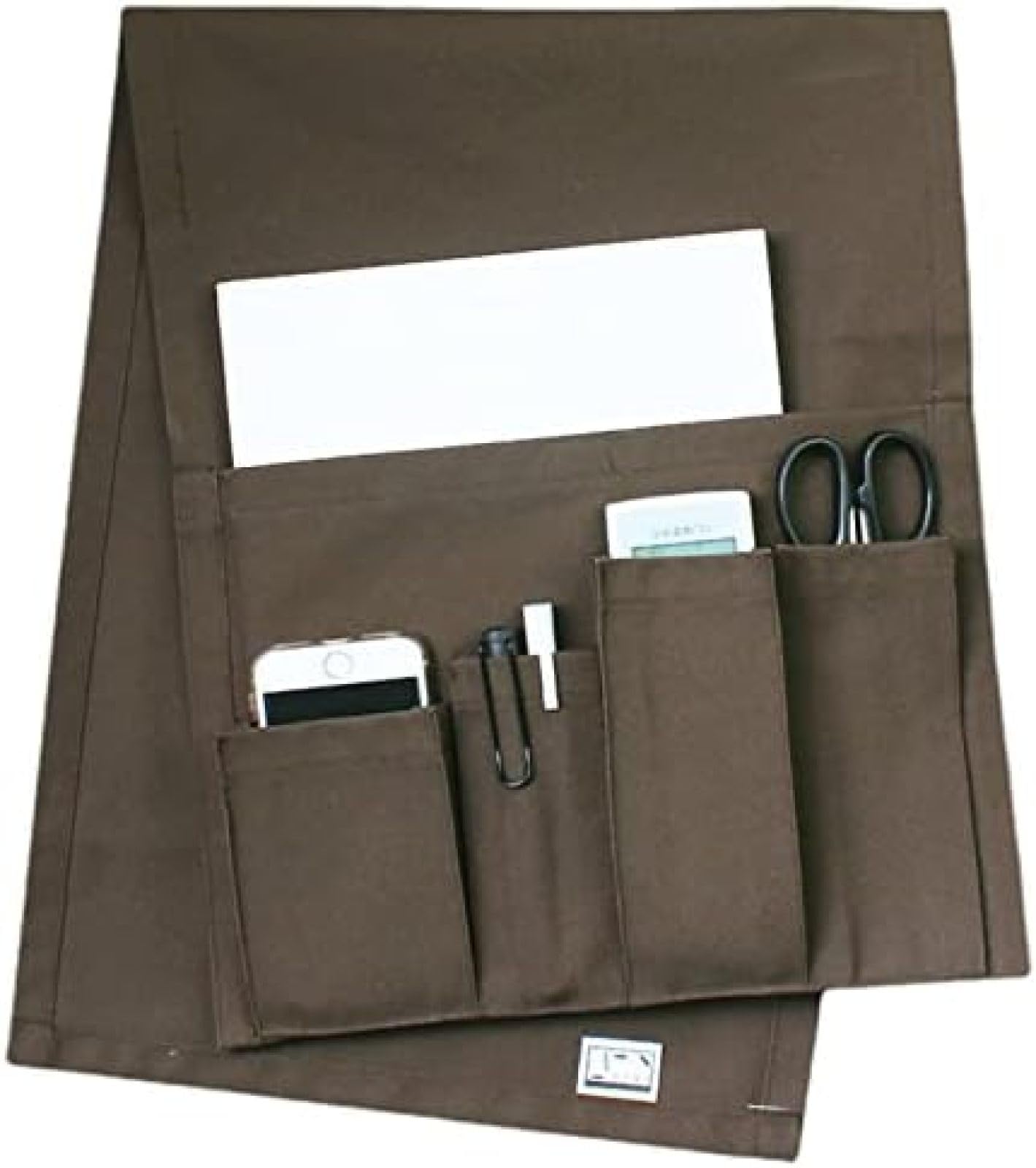 Organizador De Reposabrazos De Sofá, Soporte De Control Remoto Para Sillón Caddy Para Sillón Reclinable Con 5 Bolsillos Para Revistas, Tabletas, Teléfonos, TV, Mandos A Distancia,Café,31x83cm,Cons