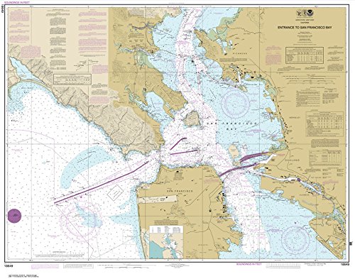 Paradise Cay Publications, Inc. NOAA Chart 18649: Entrance to San Francisco Bay (Traditional Paper) 35.3 x 45