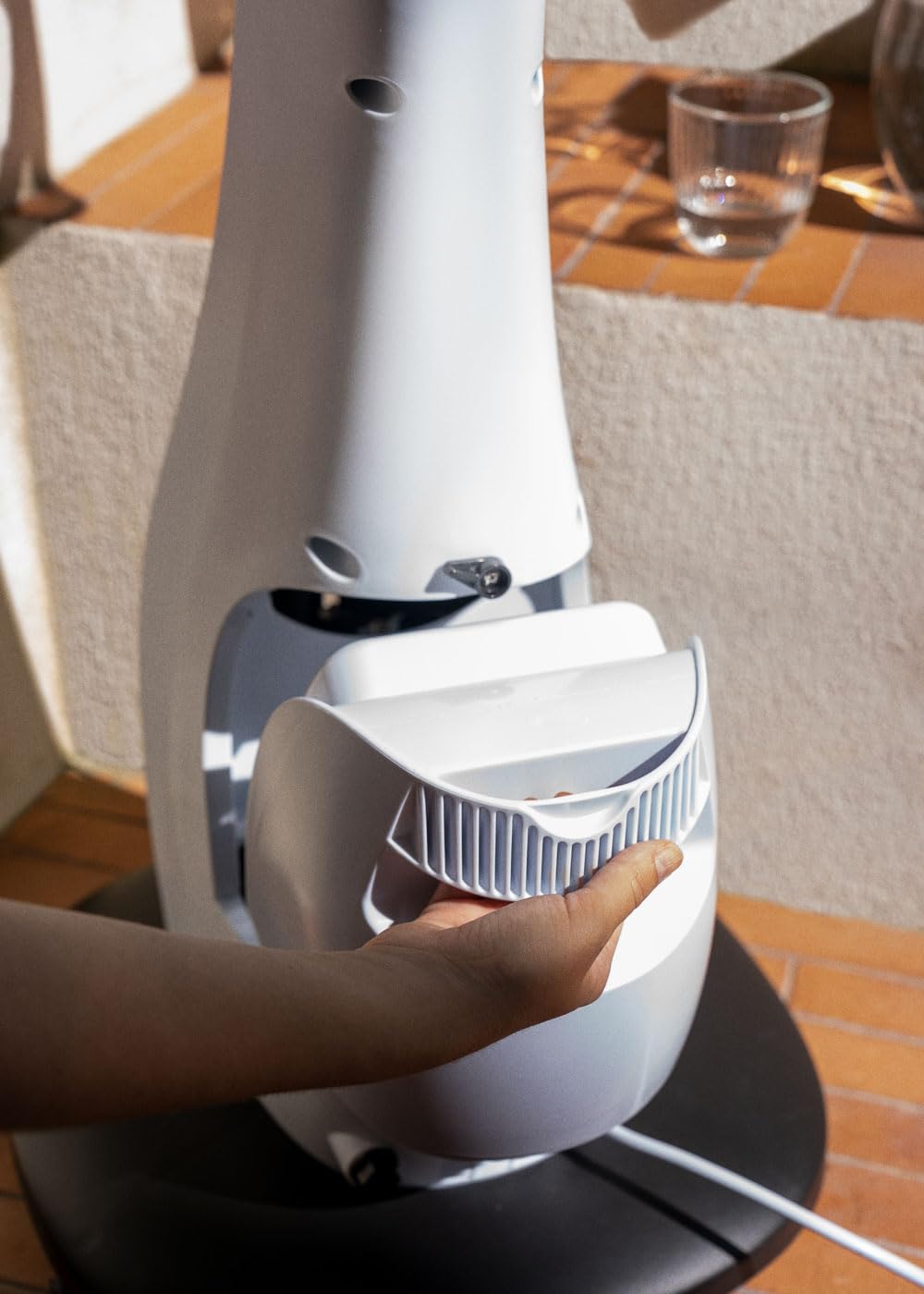 CREATE /Tropwind Cool Floor Standing Oscillating Fan with Water Atomizer, Remote Control, Air Ionizer Function, 3.4 L, 90 W, 3 Modes and Speeds, Super