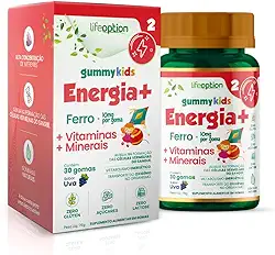 Gummy Kids Energia+ | Suplemento Infantil com Ferro e Vitaminas | Mais Energia e Vitalidade
