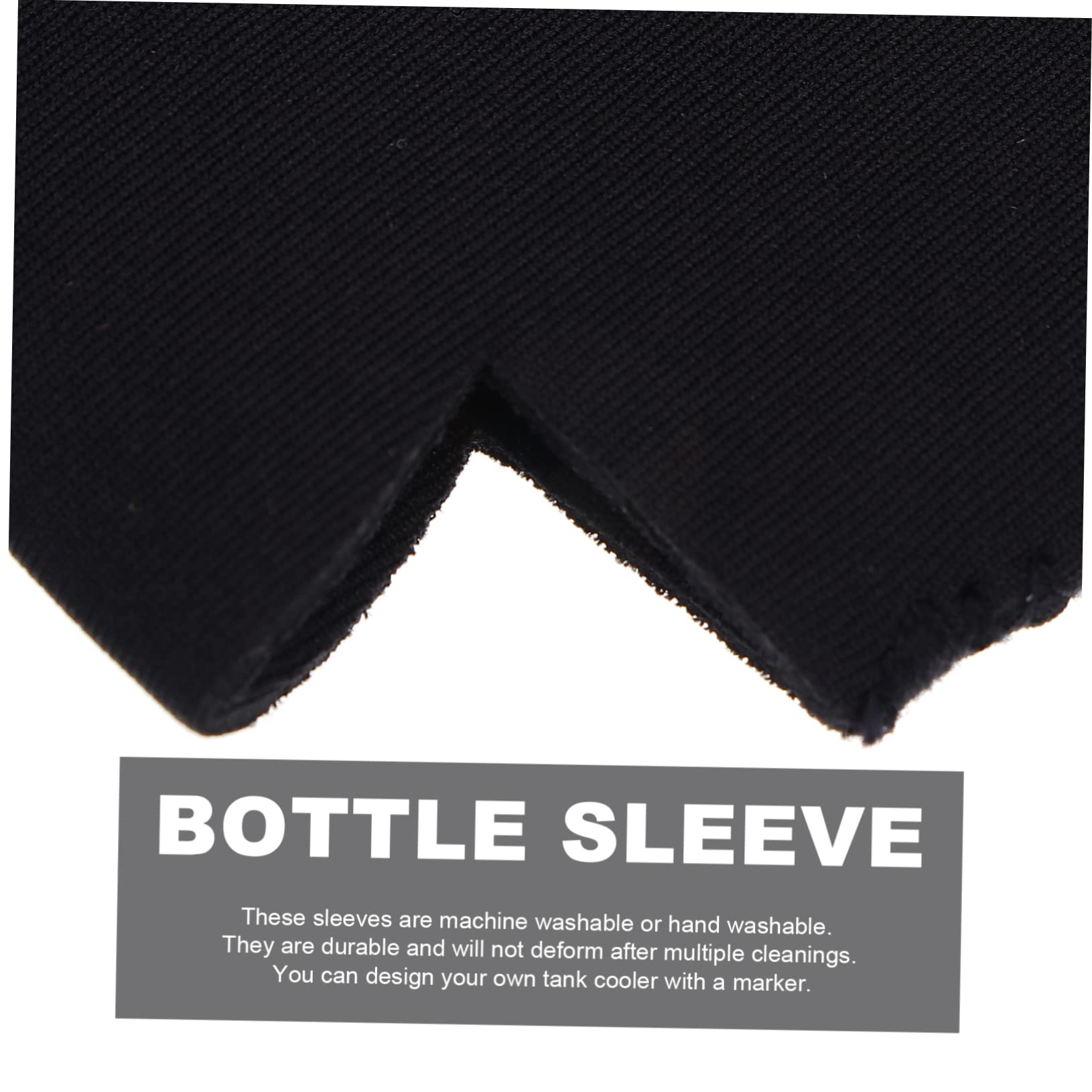 COLLBATH 14pcs Can Set Retro Cooler Can Protection Cover Simple Beer Decorative Cover for Cans Beer Bottle Cover Escargot Dish Bar Supplies Beverages Drinks Beer Bottle Sleeves Cloth Black