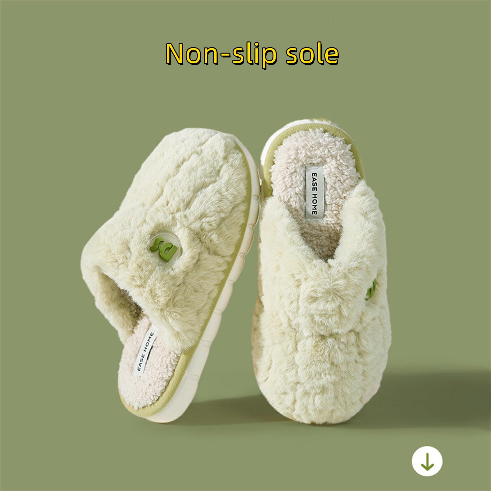 Ciabatte Donna Invernali Pantofole di Cotone Ladies da Donna Coppia Non Slittata Peluche Modelli Invernali Maschi-Lotus Root Pink-38-39(Suitable For37-38)