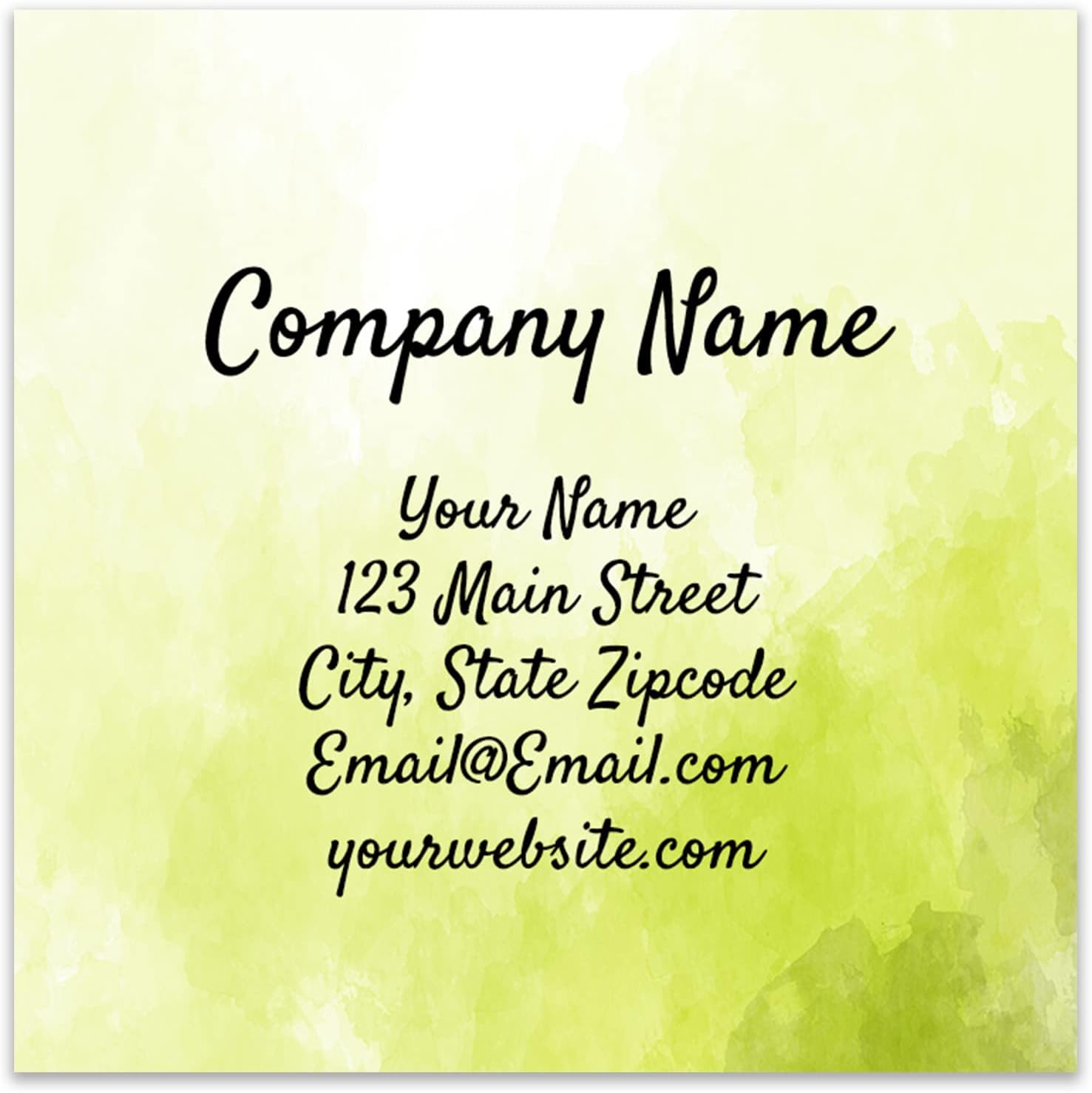 DISCOUNTCARDSTOCK.COM Premium Fresh 2.5" x 2.5" Business Cards - 100 Cards - 14 PT Thick Card Stock - Made in the U.S.A.