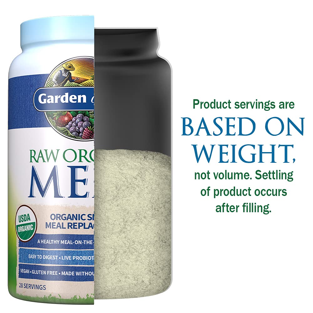 Garden of Life Meal Replacement Vanilla Powder, 28 Servings, Organic Raw Plant Based Protein