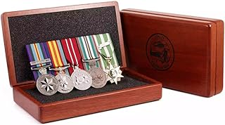 Medals of Australia Jarrah Medal Display Box | Vietnam War Crest 1962-73 | Holds Up to 10 Medals | Laser Engraved Lid | Br...