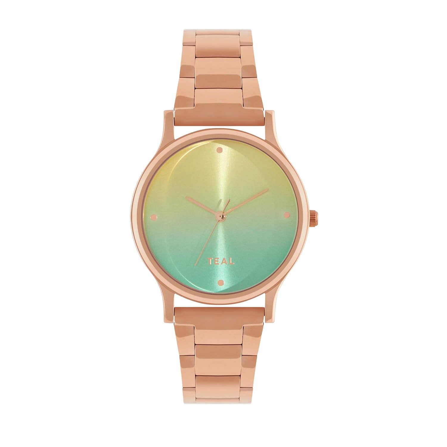 TEAL BY CHUMBAK Round Dial Analog Watch for Women|Paisely Collection| Stainless Steel Strap|Gifts for Women/Girls/Ladies |Stylish Fashion Watch for Casual/Work