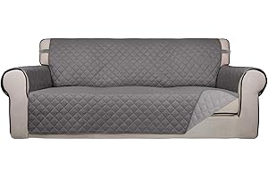 Plush PureFit Reversible Quilted Sofa Cover Extends Durability