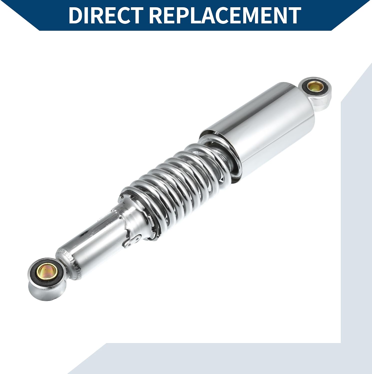 Motorcycle Rear Suspension Shock for Honda CB400ss / Rear Air Suspension Shocks Struts Spring/Durable Metal / 1 Pair Silver Tone