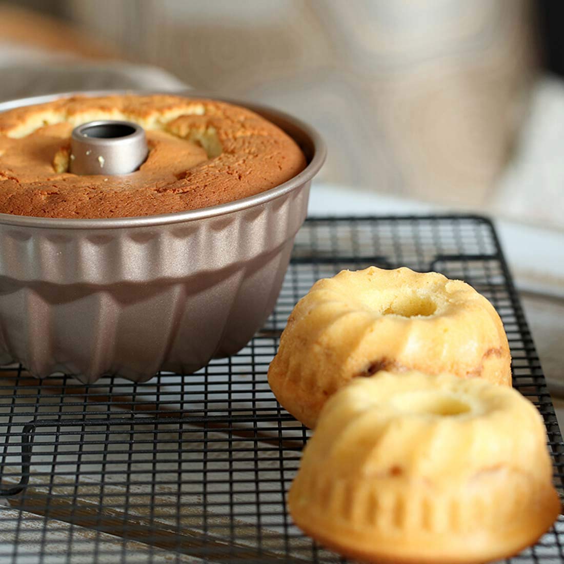 Gnatesanandco Bundt Cake Tin Flute Pan Baking Glass Loaf Pan Vs