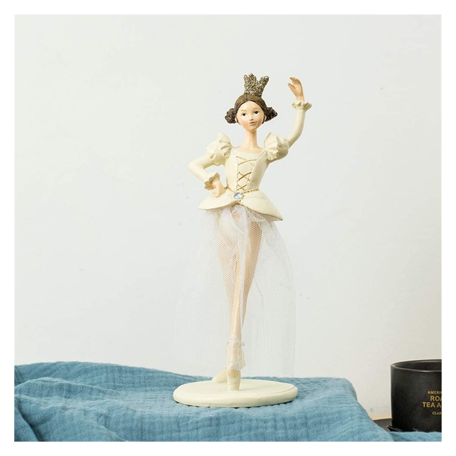 Statue en résine ballerine objet décoration artisanale figurine danseuse