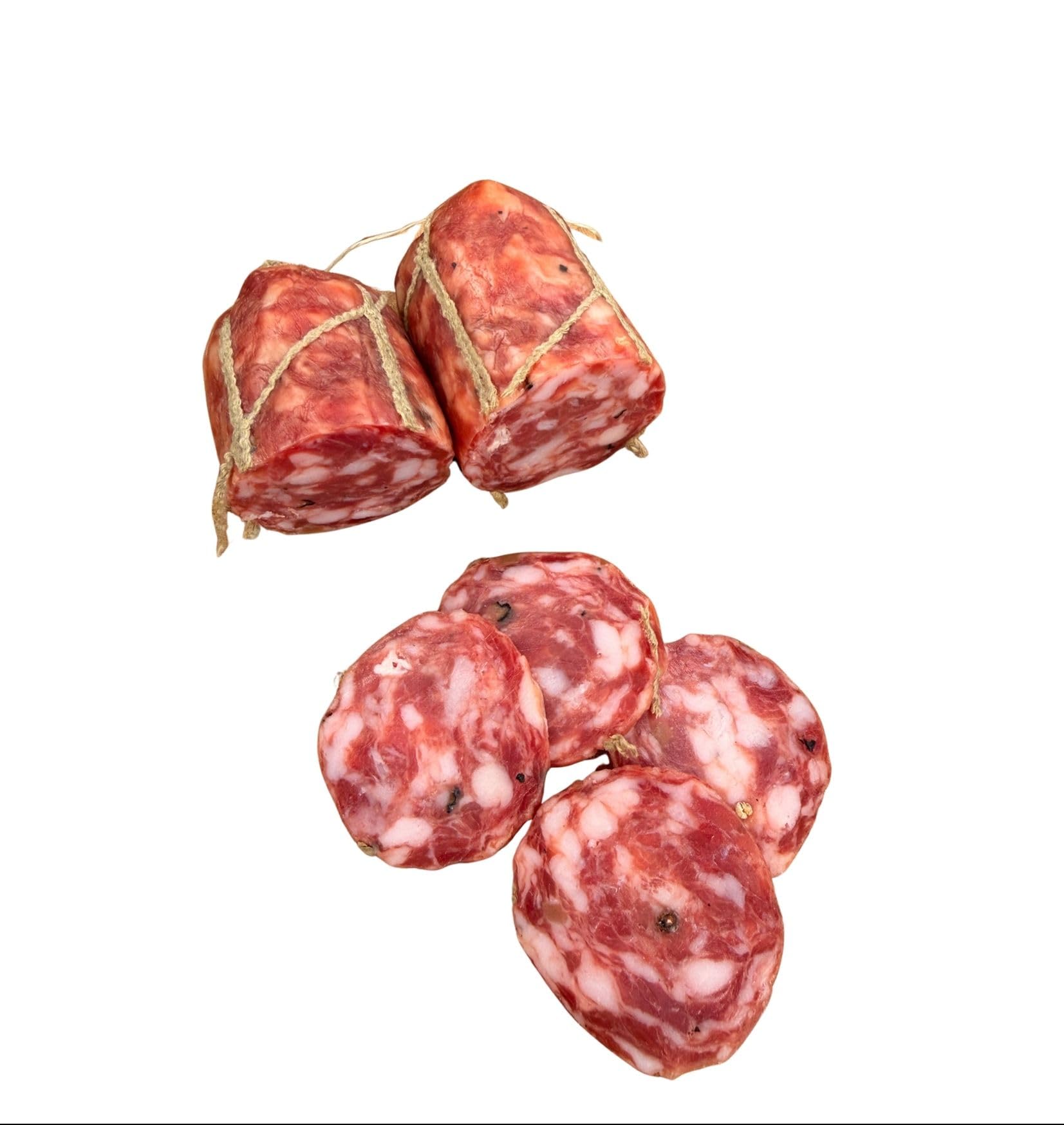 Machegusto! | Italienische Feinkostbox | Trüffelsalami 300g, Soppressata in Bienenwachs 330g, Caciobufala mit Pistazien 500g,Geräucherter Caciocavallo700 g,2xKaffee | Gewicht:1,83 kg+2x100 E.S.E.-Pads